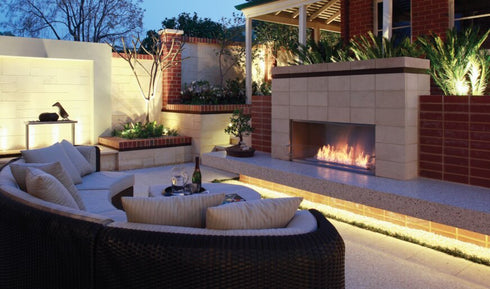 Ecosmart Fire Flex 50SS Single Sided Fireplace Insert - Black Finish / Black Burner - ESF.FX.50SS.B